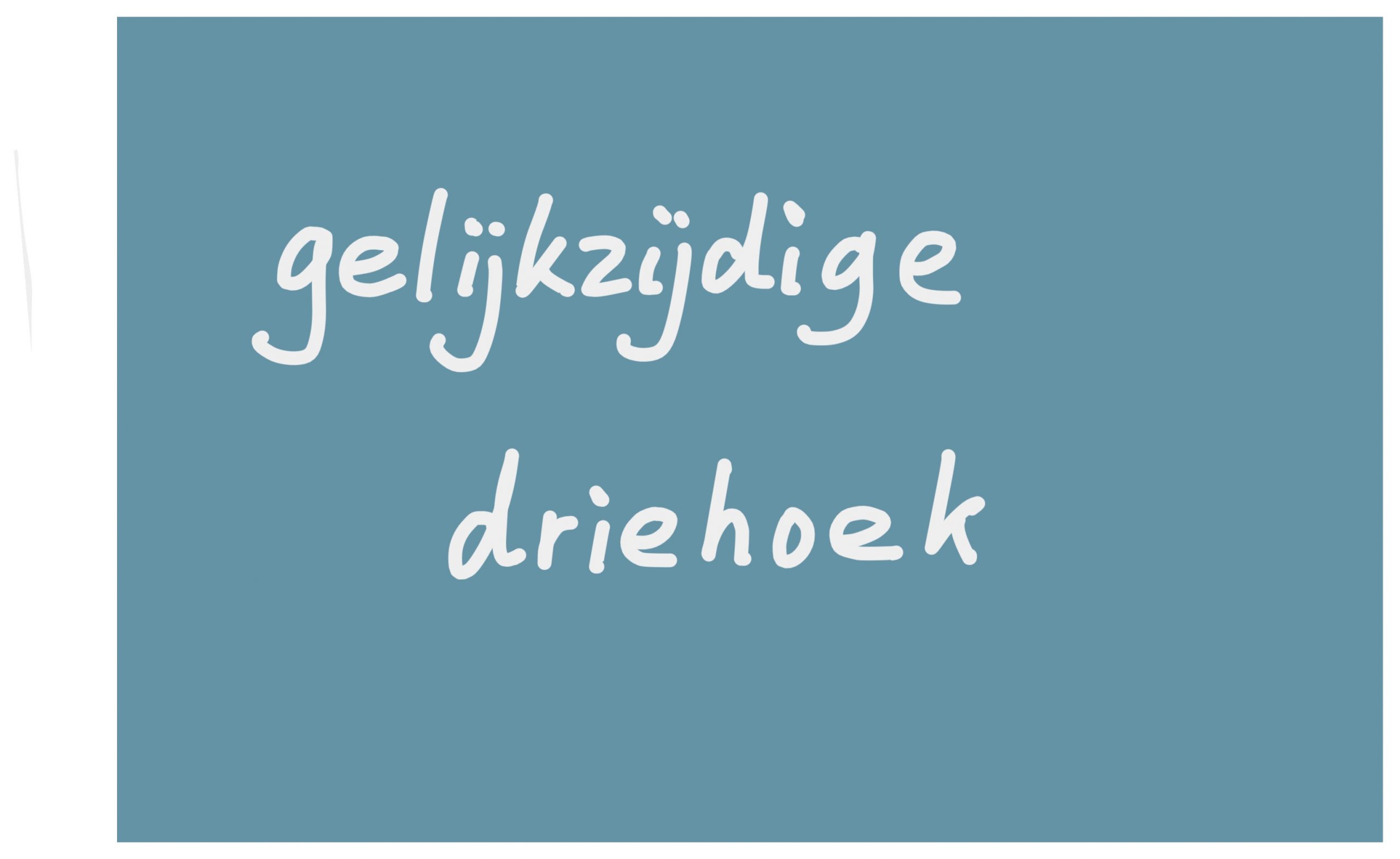 gelijkzijdige driehoek